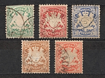 1876 Bavaria Germany (CV $55, Canceled)