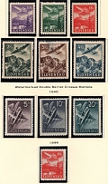 1939-44 Slovakia German Protectorat Air Post Collection (Full Sets)