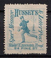 1877 Hussey's Special Message & Letter Post, New York, United States, Locals (Sc. 87L59)