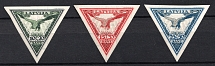 1932 Latvia, Airmail (Imperforate, Full Set, CV $80)