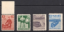 1946 Grosraschen, Germany Local Post (Mi. 43 C - 45 C, 46 A, MNH)