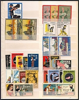 Germany, Stock of Cinderellas, Non-Postal Stamps, Labels, Advertising, Charity, Propaganda (#459)