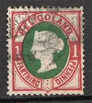 1875 Heligoland Germany 1 Pf (CV $950, Cancelled)