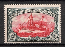 1906-19 South West Africa German Colony 5 M (CV $55, Signed)