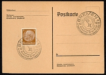 1937 Scott 416 with Special postmark Bremen Publicity Show for the Winterhilfswerk