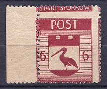 1946 Storkow Germany Local Post 6 Pf (Shifted Perforation, Print Error, MNH)