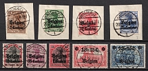 1914-16 Belgium, German Occupation, Germany (Mi. 1 - 9, Full Set, Canceled, CV $50)