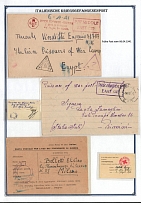 Italian POW mail in Africa, three rare envelopes