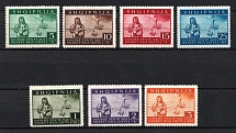 1944 Albania, German Occupation, Germany (Mi. 15 - 21, Full Set, CV $90)