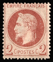 1862 2c France (Mi 25, CV $100)
