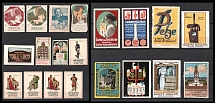 Exhibition, Germany, Stock of Rare Cinderellas, Non-postal Stamps, Labels, Advertising, Charity, Propaganda