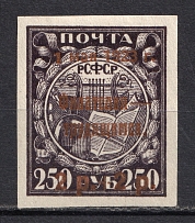 1923 2R+2R/250R RSFSR Philately for the Workers (Ordinary Paper, CV $55)