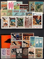 United States, Germany, Stock of Cinderellas, Non-Postal Stamps, Labels, Advertising, Charity, Propaganda (#216B)