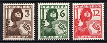 1937 Third Reich, Germany (Mi. 643-645, Full Set, CV $20, MNH)