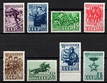 1941 23rd Anniversary of the Red Army and Navy, Soviet Union, USSR (Full Set, MNH)