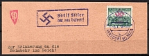 1938 Occupation of Arnsdorf, Sudetenland, Local Issue, Germany, Fragment of a letter