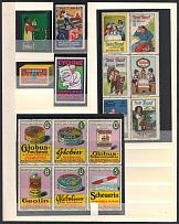 Germany, Stock of Cinderellas, Non-Postal Stamps, Labels, Advertising, Charity, Propaganda (#486)