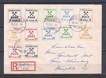 1945 Germany Grossraschen Local registerd cover to Berlin with full set stamps