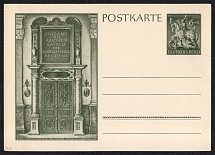1944 Entrance to the Reich Chapel of the Munich Residence, Third Reich, Germany, Postal Card