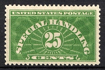1925 25c Special Handling Stamp, United States, USA (Scott QE4, CV $20)