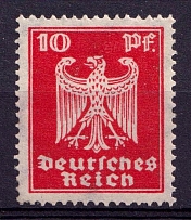 1924 10pf Weimar Republic, Germany (Mi. 357 Y, CV $150, MNH)