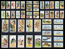 John Player&Sons, The Imperial Tobacco Co., Bicycles, Great Britain&Ireland, Stock of Cinderellas, Non-Postal Stamps, Labels, Advertising, Charity, Propaganda (#729)