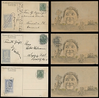 Worldwide Pioneer Flights - Germany - REMAINDER OF A COLLECTION: 1912-36, 12 postal history items and two large pieces, including three of Margareten Festival,