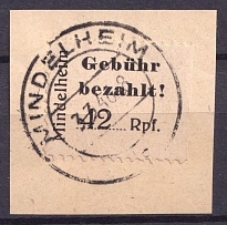 1946 Mindelheim and Kirchheim, Germany Local Post (Mi. 2 C, Unofficial Issue, Full Set, Mildenheim Postmark, CV $170)