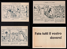Peace Without Victory, Military, Italy, Stock of Cinderellas, Non-Postal Stamps, Labels, Advertising, Charity, Propaganda (#568)