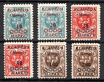 1923 Memel, Germany (Mi. 135 - 138, 139 III a, 140 III, Full Set, CV $60)
