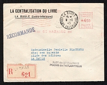 1945 (9 Jan) St. Nazaire, France, Recommended Registered Cover from La Baule to Loire-Inferieure
