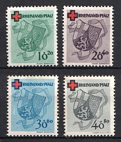 1949 Rhineland-Palatinate, French Zone of Occupation, Germany (Mi. 42 A - 45 A, Full Set, CV $50)