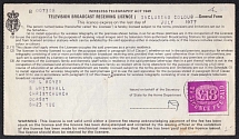 1949 Television License, United States, Stock of Cinderellas, Non-Postal Stamps, Labels, Advertising, Charity, Propaganda