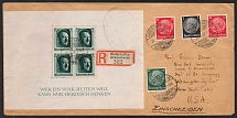 1937 (20 Apr) Third Reich, Germany, Registered Cover from Hinterzarten to New York (United States) (Mi. Bl. 7, Unpriced, CV $+++)