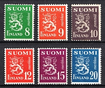 1950 Finland (Mi. 378 - 383, Full Set, CV $50, MH/MNH)