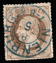 1864 3g Hannover, German States, Germany (Mi 25y, Canceled, CV $120)