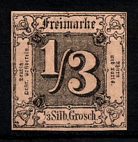 1852-58 1/3s Thurn und Taxis, German States, Germany (Mi. 2, Sc. 2, CV $120)