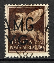 1945 Italy Trieste (Shifted Overprint, Cancelled)