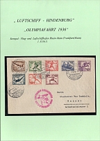 1936 Summer Olympics (Olympiad) in Berlin, Third Reich, Cover with Commemorative Postmarks