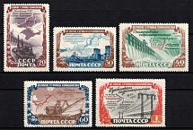1951 The Great Projects of the Communism, Soviet Union, USSR, Russia (Full Set, MNH/MLH)