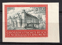 1944 10zl General Government, Germany (Mi. 125 U, Corner Margins, CV $40, MNH)