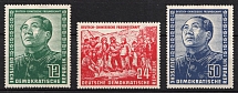 1951 German Democratic Republic, Germany (Mi. 286 - 288, Full Set, CV $120)