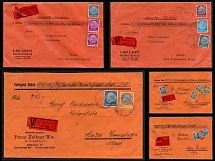1936-40 Third Reich, Germany, Small Stock of Registered Covers (Wax Seals)