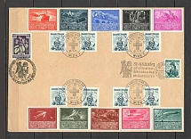 1955 Austria cover with special postmark Red Cros + International Philatelic Exhibition cinderellas