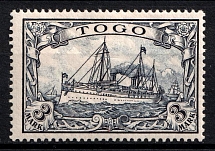 1900 3m Togo, German Colonies, Kaiser’s Yacht, Germany (Mi. 18)