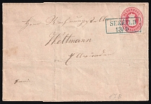 1862 (13 Sep) Oldenburg, German States, Germany, Cover from Seefeld to Ellwurden (Mi. 17 B, CV $215)