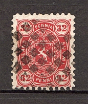 1875-82 Finland 32 Penni (Perforation 11, CV $50, Cancelled)
