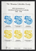 1998 Ukrainian Settlement in Australia Block Sheet (MNH)