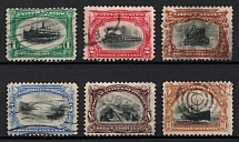 1901 Pan-American Issue, United States, USA (Scott 294 - 299, Full Set, Used, CV $120)