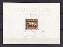 1936 Third Reich, Germany (Block Sheet #4x, CV $40, MNH)